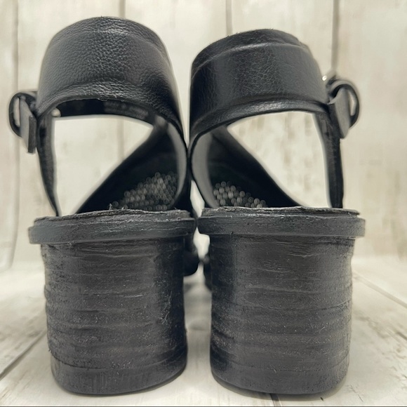 A.s.98 Keldon Sandal In Black Leather Size 6-6.5 - Picture 9 of 15